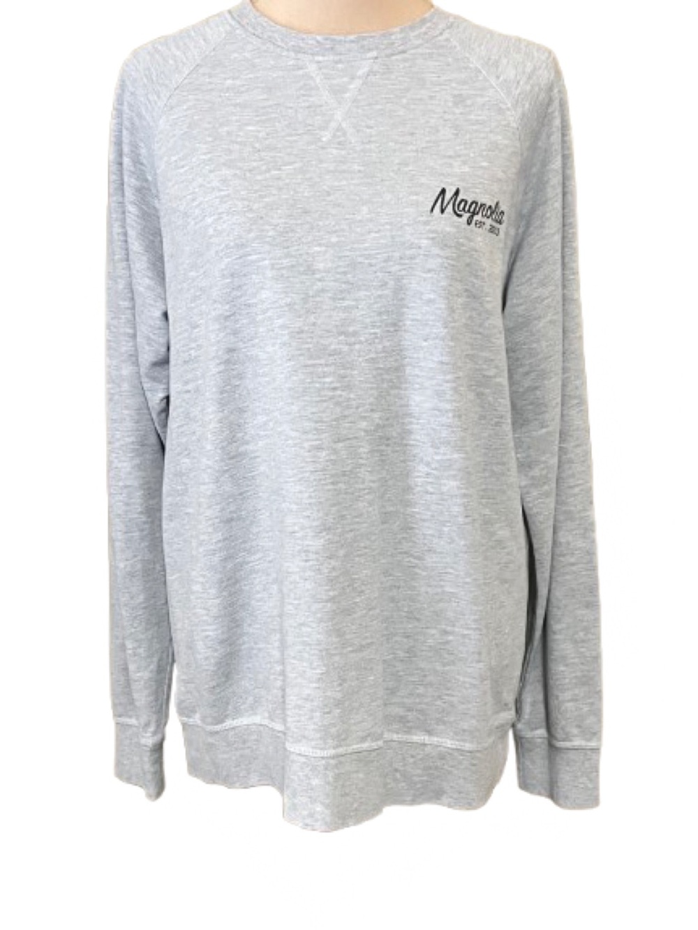 Magnolia Heather Gray Large Pullover Sweatshirt Layering Loungewear Neutral